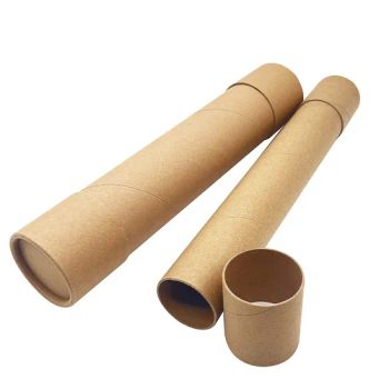 Biodegradable Luxury Kraft Paper Cylindrical Tubes, Used for Posters, Drawings, Oil Paintings, Light Tubes, and Pressure-Resistant Packaging for Express Deliver - Shenzhen Xinhao Environmental Protection Packaging Materials Co., Ltd - China