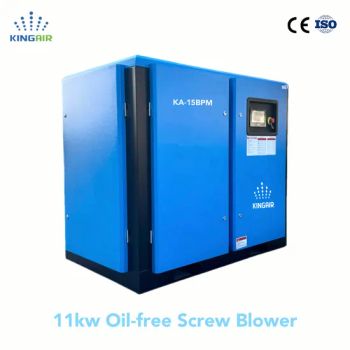 High Efficiency 11kw 40MPa 9m3 Oil-Free Screw Blower for Industrial Use - Shanghai Kingair Industrial Co., Ltd - China