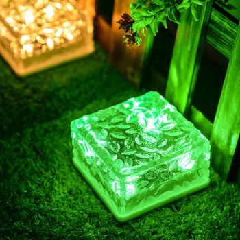 Outdoor Decorations Solar Lawn Garden Lights Decorative Brick Ice Cube LED Light - Zhongshan Night Watcher Lighting Co, Ltd - China