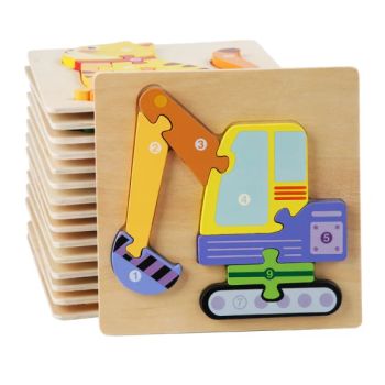 Cute Wooden Animal Puzzles Educational Toys 3D Puzzles for Toddlers - NINGBO GENERAL UNION CO., LTD. - China