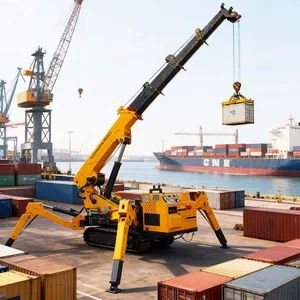 5tons Mini Size Crawler Spider Crane for Glass Installation Work - Jining Hongtong Runda Machinery Co., Ltd. - China