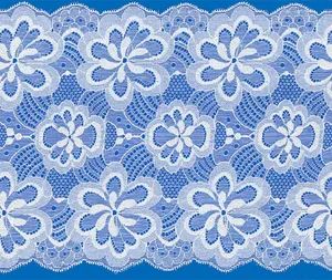 Elastic Knitted Lace Trim 21cm Spandex Flower Soft Women's Underwear Clothing Accessories - Foshan Chun Wa Technology Co., Ltd - China