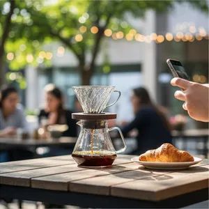 Factory Wholesale High-Quality Glass Coffee Accessories Pour-Over Coffee Funnel Storage Dripper Set - Foshan Huaai Kitchen and Bathroom Hardware Products Co. Ltd. - China