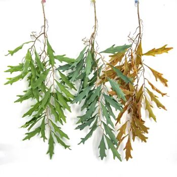 Artificial Fern Foliage Willow Rattan Faux IVY Leaves Vines Wall Hanging Succulent Plant - WVT INDUSTRIES - China