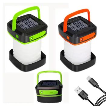 2024 Outdoor Collapsible LED Solar Inflatable Lanterns Camping Emergency Light Square Waterproof - Ningbo Bone International Trading Co., Ltd. - China