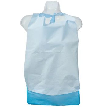 Colorful Consumables Disposable Paper Plus PE Film Aprons Waterproof Patient Apron Bibs - HEFEI TELIJIE SANITARY MATERIAL CO., LTD. - China