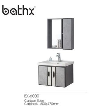 Waterproof Bathroom Vanity with Mirror Carbon Fiber Cabinet Modern Household Furniture - Foshan Palace Sanitary Ware Co., Ltd. - China