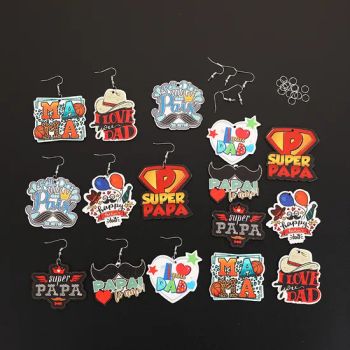 Guangdong Wholesale Custom Advertising Mother's Father Day Promotional Items Promotion Gift Wooden Travel Tourist Tourism Tour Gifts OEM Souvenir Earrings - Zhuhai Duoleimi Technology Co., Ltd. - China