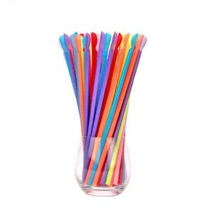 Compostable Biodegradable Colorful Eco Friendly PLA Spoon Non Plastic Drinking Bar Straws - WEIFANG DEFU NEW MATERIAL COMPANY LIMITED - China