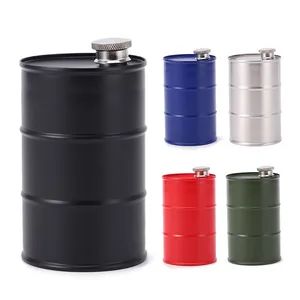 Large Capacity 25oz 750ml Oil Barrel Shaped Stainless Steel Hip Flask Bottle Customized - Sichuan Feimeng Network Technology Co., Ltd. - China