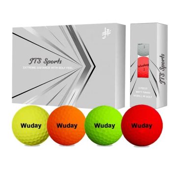 High Quality Customized 2 3 Piece Matte Colorful Golf Balls Dimple 332 Color White Condition New HS Code 9506320000 Diameter - Xiamen JTS Sports Equipment Co., Ltd. - China