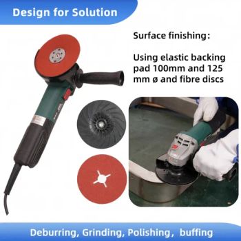 High Quality Powerful 1200W Motor Drive 125mm Electric Angle Grinder Fiber Discs Surface Conditioning Grinder Professional Power Tools for Metalworking - Shanghai DW Tech Co., Ltd. - China
