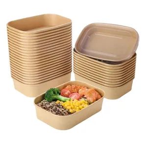 Kraft Paper Salad Bowl for Hot/Cold Food, Soup, Ice Cream, Takeout - Xinguokang Paper Co., Ltd - China