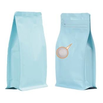 Stand up Coffee Pouches with One Way Degassing Valve and Reusable Side Zipper Pull Tab Flat Bottom Stand up Packaging - MOLIA PACKAGING (QINGDAO) CO., LTD. - China