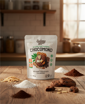 Chocomond Glutenfree Mini Cookies Brand Name Ladang Lima Place of Origin Indonesia Taste Bitter chocolate with slightly sweet and - PT. Ladang Sehat Indonesia - Indonesia