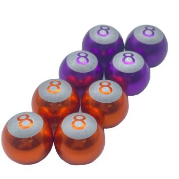 Aluminum 8 Ball Valve Stem Cap Billiard Shape Metal Tire Inner Tube Covers New Condition Decorative Accessories - Ningbo Kaisheng Auto Parts Co., Ltd - China