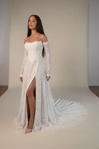 Strapless Wedding Dress Vestidos Corset Lace Wedding Gowns 2026 Ld11518 - Suzhou Leader Apparel Co., Ltd. - China