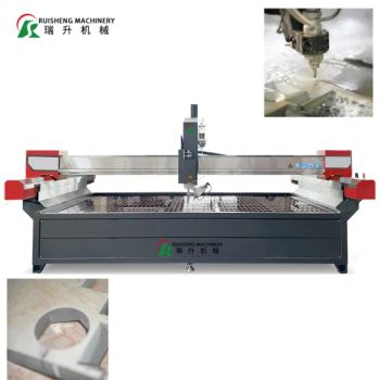 Ruisheng 45 Degree Cutting Water Jet Cutting Machine 5-Axis Dynamic Waterjet Cutter for Slab Cutting Engraving Machine - Fujian Quanzhou Ruihua Machinery Co., Ltd. - China