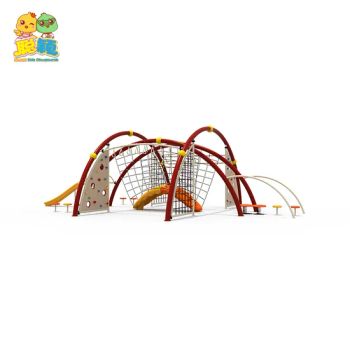 Outdoor Playground Backyard Swing Set Climbing Frames Exercise Climbing Structure with Climbing Rope - Guangzhou Smart Sports Equipment Co., Ltd. - China