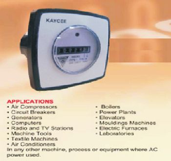 Hour Meters, Heavy Duty Standard Hour Meter, Industrial Use Hour Meter. - Jaypee Enterprise - India