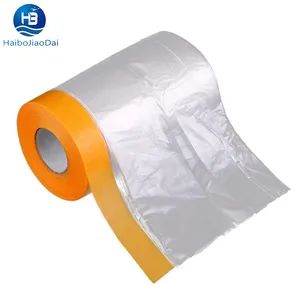 Good Quality Plastic Stretch Shrink Decorative Mask Masking Paint Protection Automotive Car Cover Rolls Films - Qingdao Haibo Adhesive Products Co., Ltd. - China