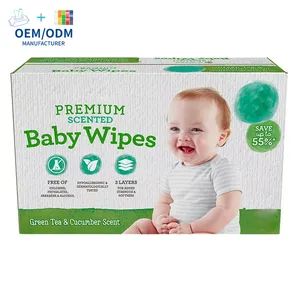 ODM/OEM Baby Wipes Manufacturer Sensitive Organic Baby Wipes Daily Cleaning Disposable Wet Wipes for Baby Face and Hand Cleaning Free Sample - Zhejiang Qimei Cosmetics Co., Ltd. - China