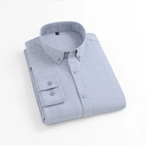 Hot Selling Stretch Shirt Men's Business Mens Formal Striped Pattern Dress Shirts - Yancheng City Zhou Chi Imp. & Exp. Co. Ltd. - China