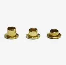 OEM Size Options 12mm Stamping Parts Gold Plated Unique Apparel Eyelets Brass Eyelets for Clothing - Dongguang D&G Industrial Co., Ltd. - China