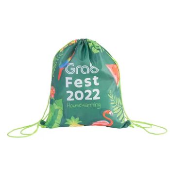 Custom Promotional Packaging Bag Polyester Sublimation Drawstring Backpack Full Print - Wenzhou Mixing Arts & Crafts Co., Ltd - China
