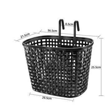 Removable Bike Basket with Hooks Front Wire Mesh Bicycle Storage Carrier Bl20906 - Ningbo Ezfocus Co., Ltd. - China
