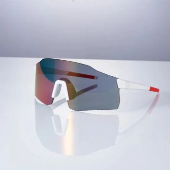Photochromic Sports Sunglasses Frameless UV Protection Cycling Glasses PC Lens Red Sunglasses - Shenzhen Reanson Products Co., Ltd. - China