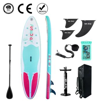 Water Play Equipment Inflatable Pink Blue Stand up Paddle Boards - Jiangsu Baizhou Safety Technology Co., Ltd. - China
