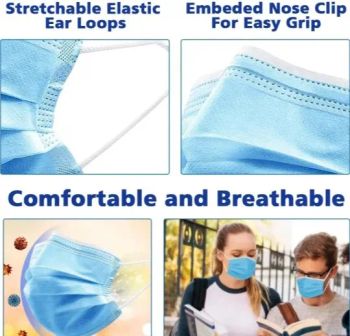 Disposable Protective Face Masks 3ply Prevent Virus Certificate - Ningbo Yiyuankang International Trade Co., Ltd. - China