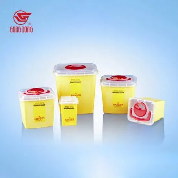 Medical Disposal Sharps Containers for Medical Waste Needle Syringe Collection Container 1L 13L with FDA Approval - Zhejiang Gongdong Medical Technology Co., Ltd. - China