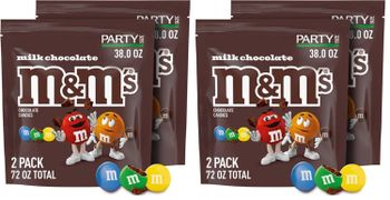 M&M'S Milk Chocolate Candy, Party Size, 38 oz Resealable Bag, for Parties, Baking and Sharing, 2 Count (Pack of 2) - Smart Agri GmbH - Germany