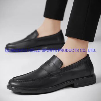 Hellosports Custom Fashion Mens Casual Shoes Cow Leather Upper Men Leather Shoes Slip-on Casual Height Increasing Shoes for Men - Quanzhou Hello Sports Products Co., Ltd. - China