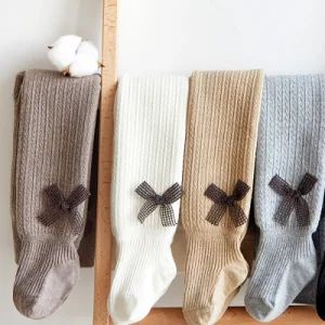 Autumn and Winter Socks High Quality Hot Sale Custom Cotton Socks Pantyhose Girls Bow Leggings Warm Baby Socks for Baby and Kids - Market Union Co. Ltd. - China