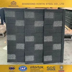 Color Coating Aluzinc Stone Coated Steel Metal Roof Tile Shape Arched Origin China Trademark HTS Lifespan 50 Years HS Code - Shandong Hontai Steel Co., Ltd - China