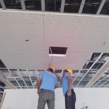 Perforated Plasterboards, Gypsum Acoutic Ceilings Color White Size 1200X2400 Material Gypsum Model NO. G2400 Origin Jiangsu - Jiangyin Dego Building Materials Co., Ltd. - China