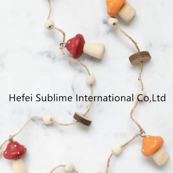 Wood Mushroom Garlands for Party Home Decorations - Hefei Sublime International Co., Ltd - China