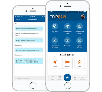 Traveler Utilities Services Web Check-in Easy 24hour Support Yes Mobile App User Friendly Apple Pass Creation Available Frequent Flyer Number Storage - Tripgain Travel & Expense Management Solutions Private Limited - India