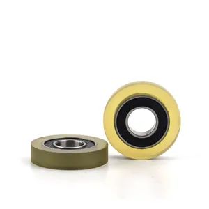 6x22x6 mm 606 Polyurethane Coated Ball Bearings / Sliding Roller For Windows / Sliding Door Track Roller - Shanghai Tonsor Machinery Import and Export Company Limited - China