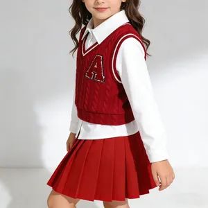 Cheap Price High Quality Schoolgirl Uniform, Girls Sports Style Clothing Set - Guangzhou Sunyoung Garment Co., Ltd. - China