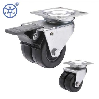 Two Wheels Castor 2 Inch 3 Inch Plats Caster for Furniture Brand Wbd Trademark WBD Model NO. I001e Video Available Sample - Guangzhou Ylcaster Metal Co., Ltd. - China