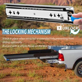 Heavy Duty Drawer Slides with Lock -20” 250lb Load Capacity 3-Section Full Extension Noiseless Ball Bearing Side Mount Glides Drawer Rails Cabinet Dresse - Jieyang Wugeng Hardware Co., Ltd. - China