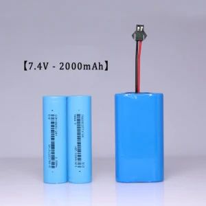 18650 Lithium Battery Pack 7.4V 2000mAh with Protection Plate Rechargeable Full Capacity MSDS/Un38.3 - Henan Cns Energy Technology Co., Ltd. - China