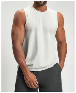Gym Clothing Men Sleeveless Muscle Shirt Stringer Tank Top Fitness Basketball Running Singlet - Fuzhou Tengchuan International Trading Co., Ltd. - China