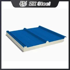 100mm Insulated Metal PIR Wall PU Roof Panel Poliuretan Polyurethane Sandwich Panel Cold Room Panels - Geno Technology Development Hebei Co., Ltd - China