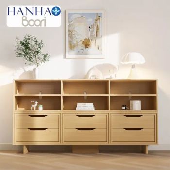 Boori Wooden 6 Drawers & Storage Cabinet Organizers with Bookshelves Bookcases - Zhejiang Hanhao Industrial Co., Ltd. - China