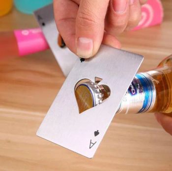 EDC Gift Logo Package Customize Stainless Steel Card Spades Opener - Shenzhen Slinya Electronic Co., Ltd. - China